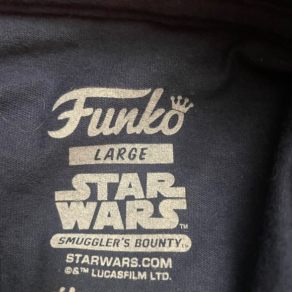 Star Wars Bounty Hunters T-shirt Funko Size Lg Smuggler’s Bounty - Picture 5 of 6
